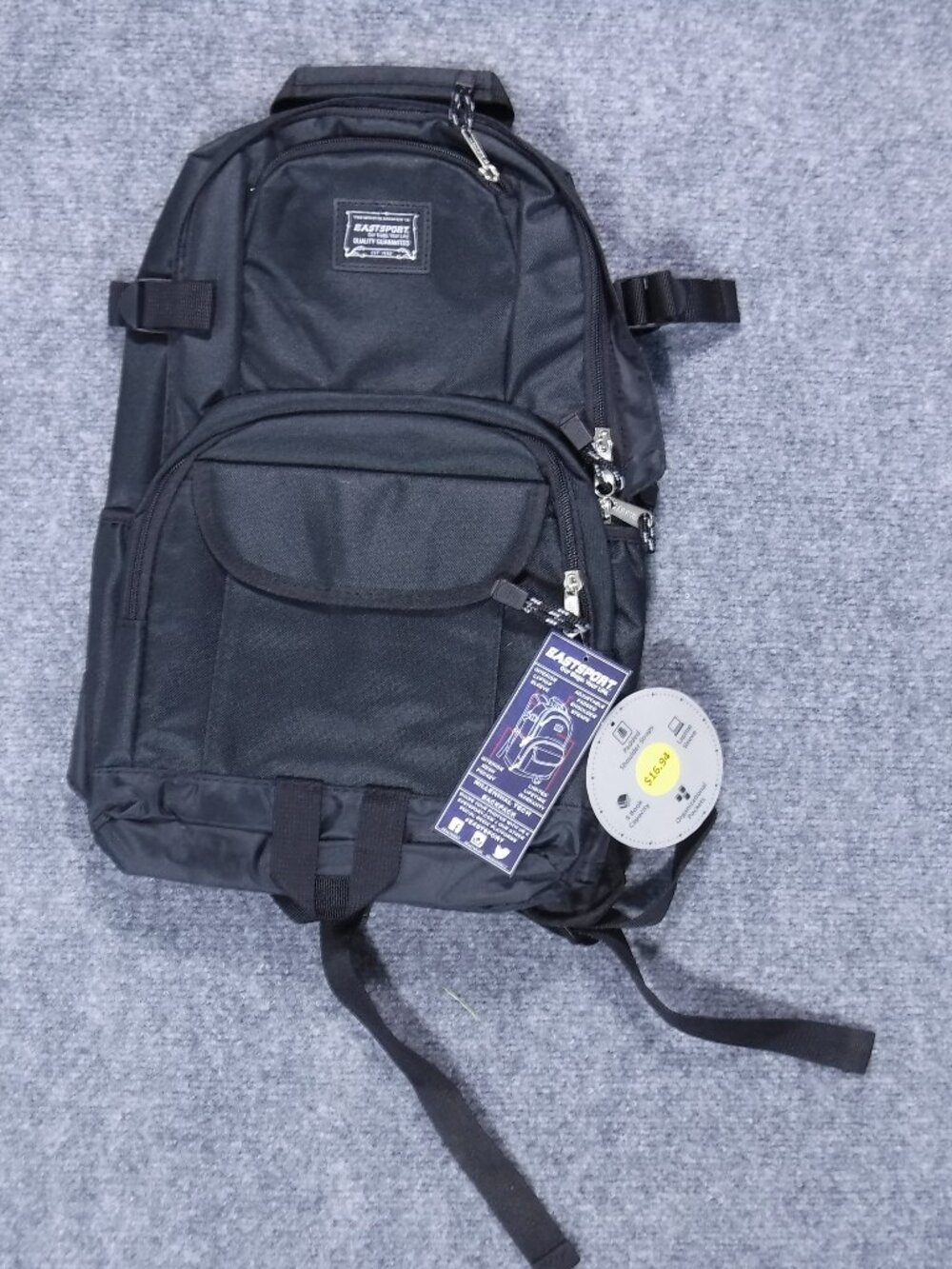 Eastsport Black Backpack
